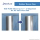 Unidoor 53 - 61 Hinged Shower Door with Glass Shelves